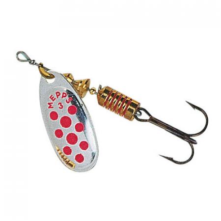 Mepps Spinner Comet Decorée (Silber/Rot)