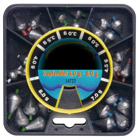  Tropfenblei-Sortiment (3,0 - 8,0 g)