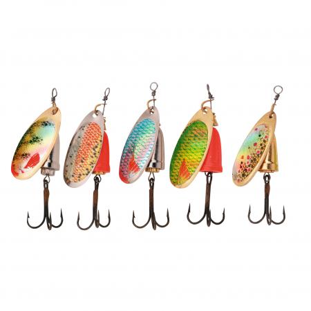 Perca Original Spinner Set Nature Glocken Forelle