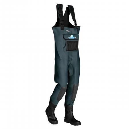 Seabehr Neopren Wathose 5 mm - Platin-Innovation Herren, m. Profil-Sohle (Seal-Grau)