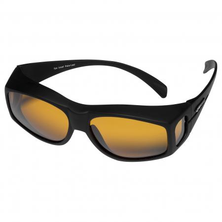  Medium Sports Over Glasses, Überbrille polarisierend (Black/Yellow Glasses)