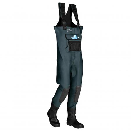 Seabehr Neopren Wathose 5 mm - Platin-Innovation Herren, m. Filz-Sohle (Seal-Grau)