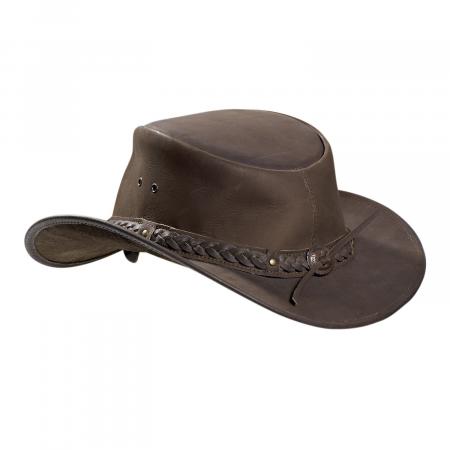  Nubuck Leather Hat Unisex (Olive)