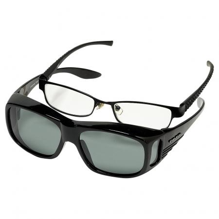  Medium Over Glasses, Überbrille polarisierend (Black/Grey Lens)