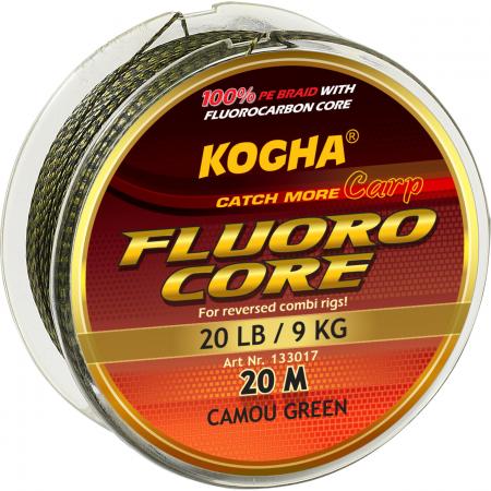  Angelschnur Carp Fluoro Core (camou grün)