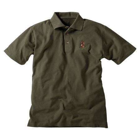  Polo-Shirt Rehbock Herren (Oliv)
