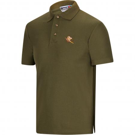  Polo-Shirt Fasan Unisex (Oliv)