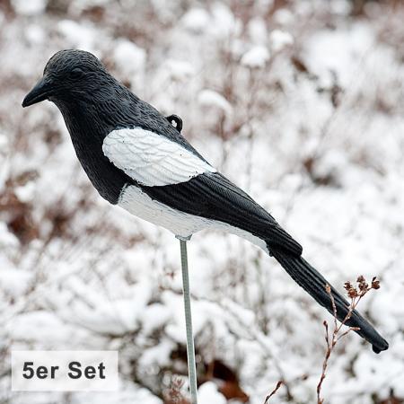  Elster-Attrappe (5er Set)