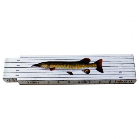 Zollstock mit Fischmotiv