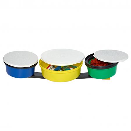  3er Set Madendosen + Halterung
