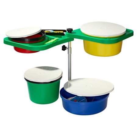Anplast 4er Set Madendosen + faltbare Halterung