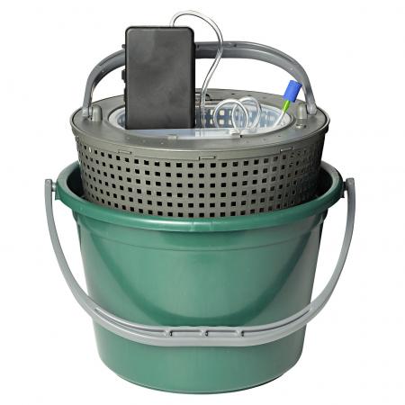 Köderfischeimer (mit Belüftungs-Pumpe)