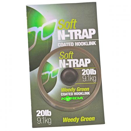  Soft N-Trap Coated Hooklink (krautgrün)