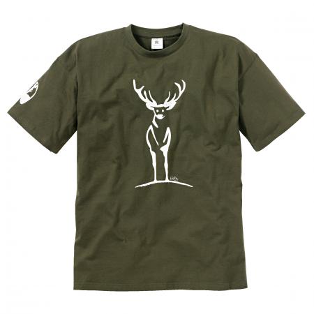  T-Shirt ‘Red Deer’ Men (Olive)