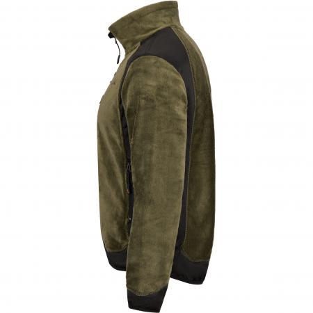 il Lago Prestige Fleecejacke Herren (Oliv/Schwarz)