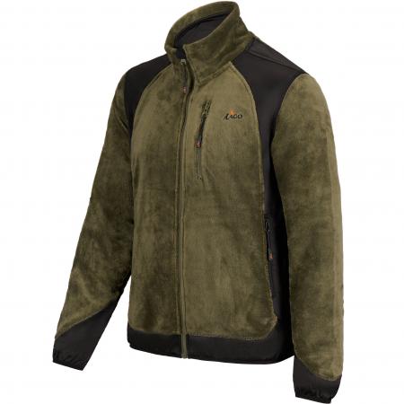 il Lago Prestige Fleecejacke Herren (Oliv/Schwarz)