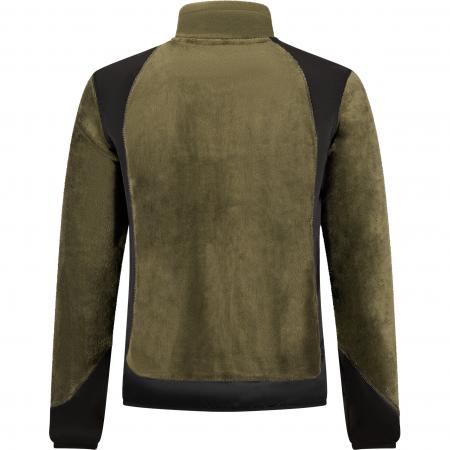 il Lago Prestige Fleecejacke Herren (Oliv/Schwarz)