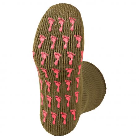  No More Winter Blues Thermosocken Unisex, Gripper (Oliv)
