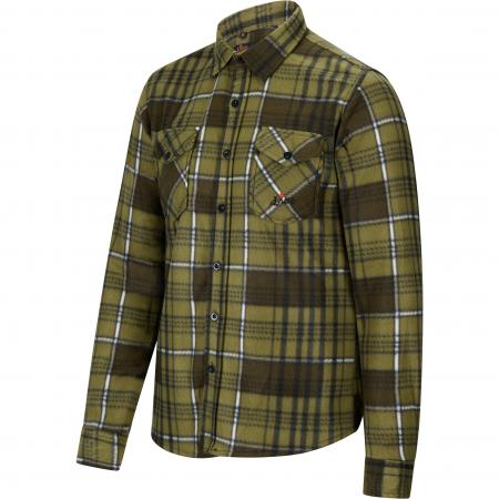  Fleece Holzfällerhemd Vall Herren (Oliv)