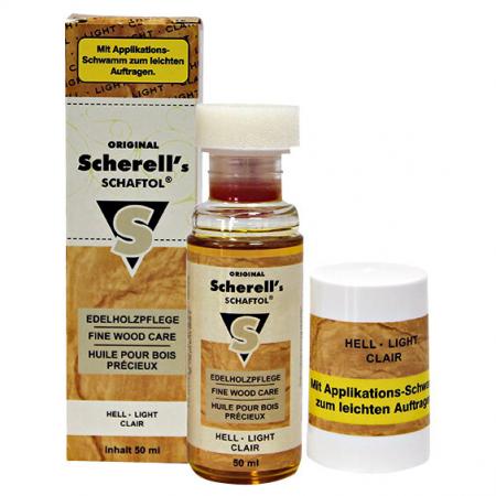  Schaftöl mit Applikationsschwamm (hell)