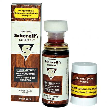  Schaftöl mit Applikationsschwamm (dunkel)