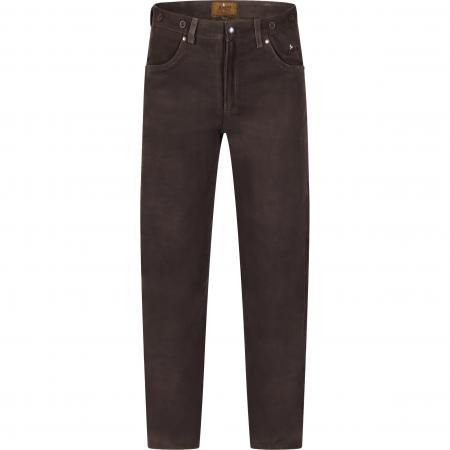  Nubuklederhose Herren (Braun)