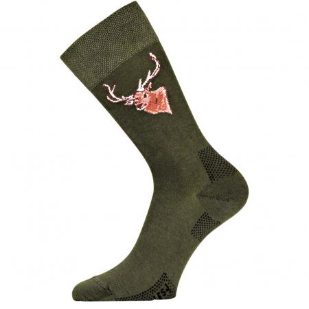 LFSJ Socks With Deer Unisex (Green)