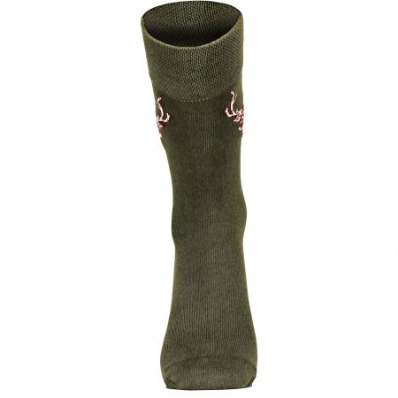  LFSJ Socks With Deer Unisex (Green)