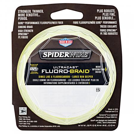 Spiderwire Ultracast Fluorobraid (Yellow)