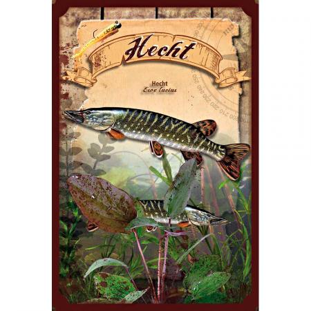 Nostalgie-Blechschild (Hecht)