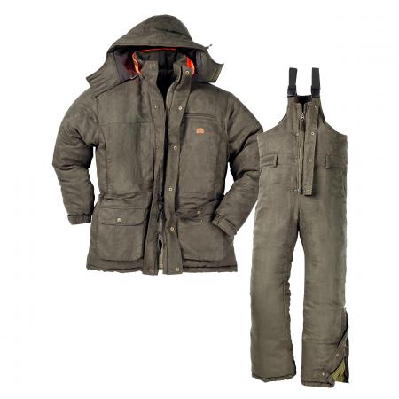  Set: Jacke + Latzhose Arctic Herren (Braun)