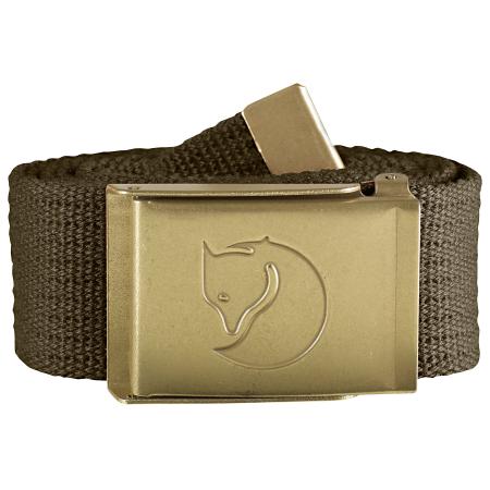  Travel Canvas Brass Belt (Dark Olive)