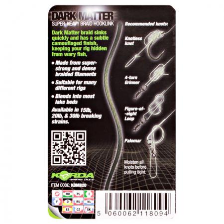  Vorfachschnur Dark Matter Braid (20 m)