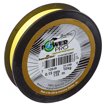  Angelschnur Super 8 Slick (gelb, 135 m)