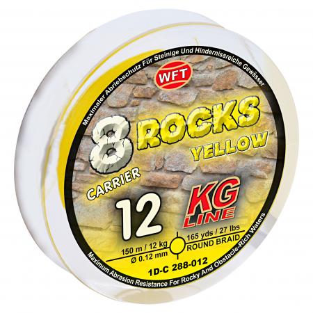  Angelschnur 8 Rocks KG / 8-Carrier Super Braid (gelb)