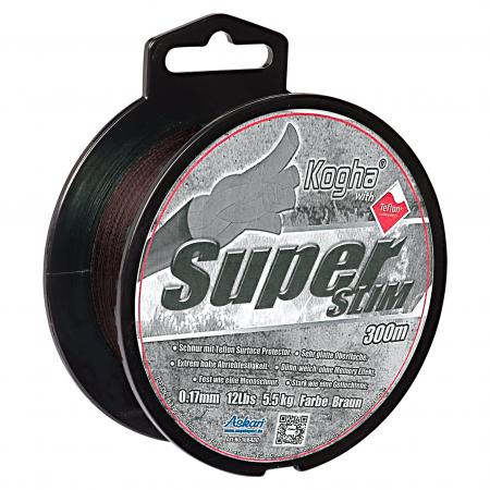  Fishing Line Super Slim Braided (brown, 300 m)