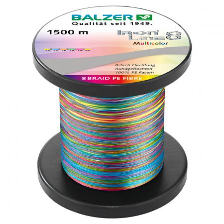  Angelschnur Iron Line 8 (multicolor, 1.500 m)