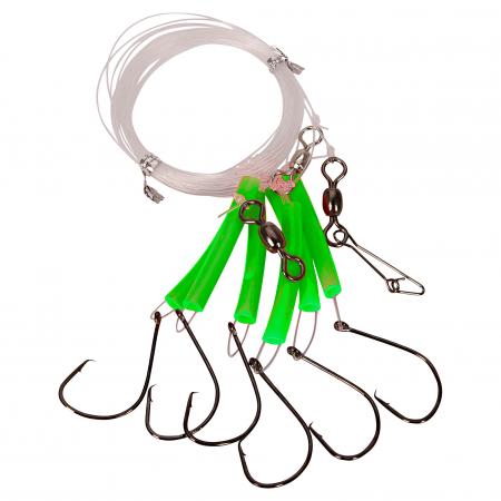 Aquantic Rotbarschsystem Circle Hook (fluogrün)