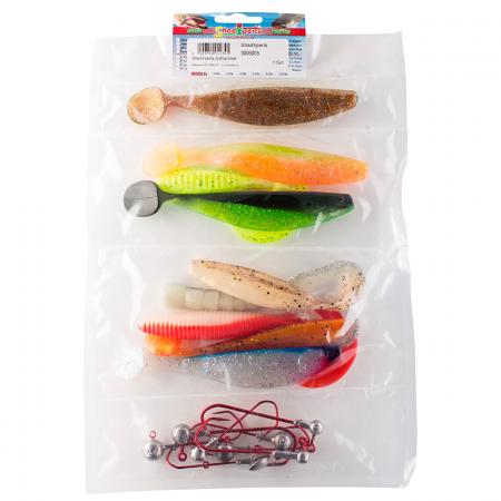  Shad/Jighaken Set Fließwasser Hecht/Waller