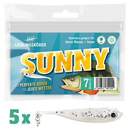 Gummifisch Barschköder (7,5 cm, Sunny)