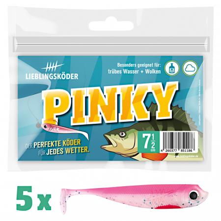  Gummifisch Barschköder (7,5 cm, Pinky)