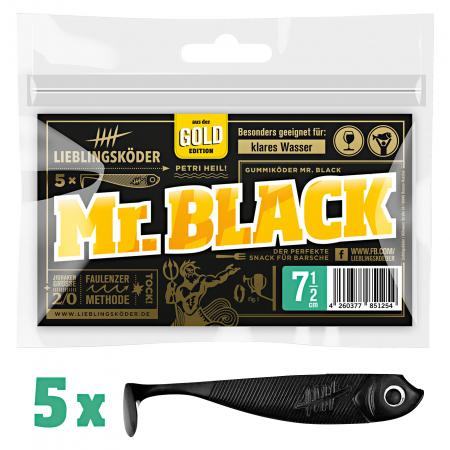  Shad Perch Bait (7.5 cm, Mr.Black)