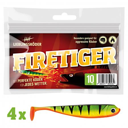  Shad Zander Bait (10 cm, Firetiger)