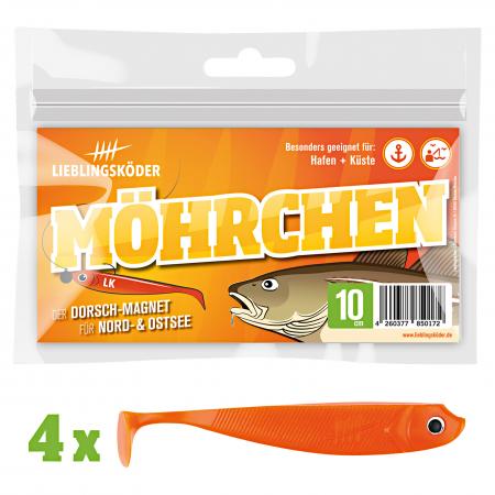  Shad Zander Bait (10 cm, Möhrchen)