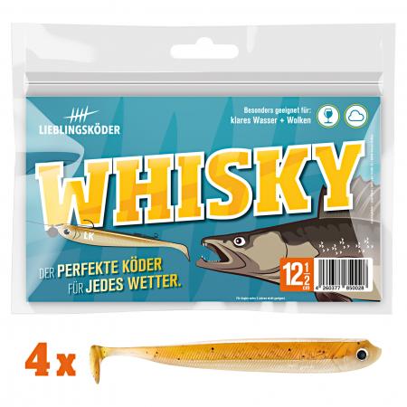  Gummifisch Zanderköder (12,5 cm, Whisky)