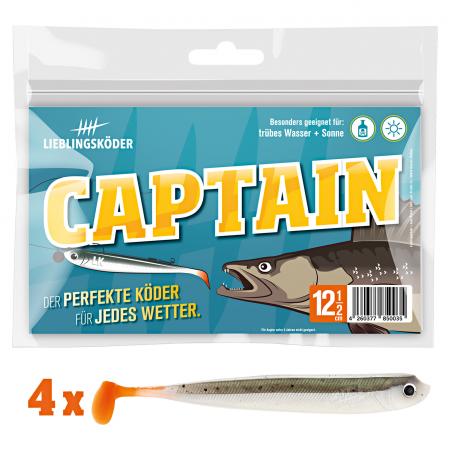  Gummifisch Zanderköder (12,5 cm, Captain)