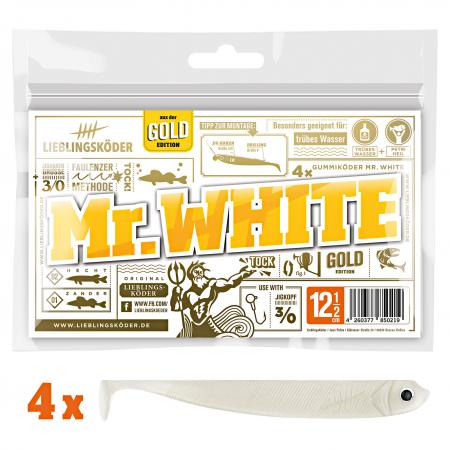  Gummifisch Zanderköder (12,5 cm, Mr. White)