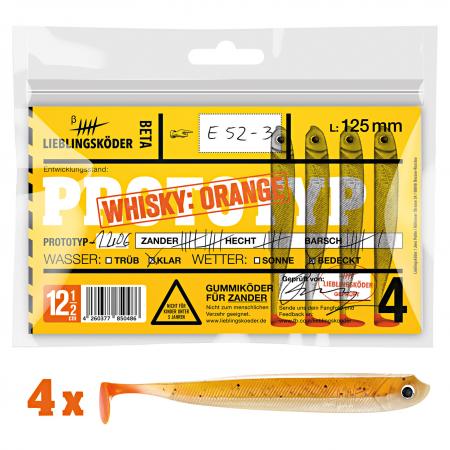  Shad Zander Bait (12.5 cm, Whisky Orange)