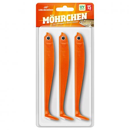  Gummifisch Hechtköder (Möhrchen)