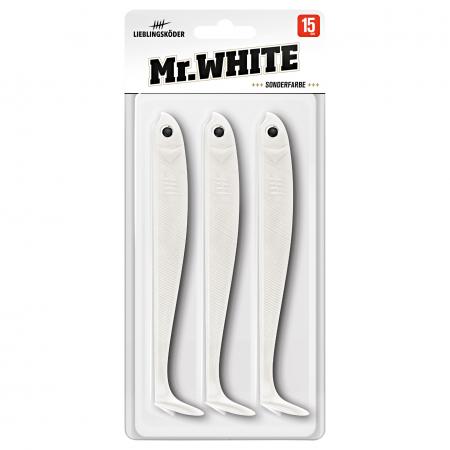  Shad Pike Bait (15 cm, Mr. White)